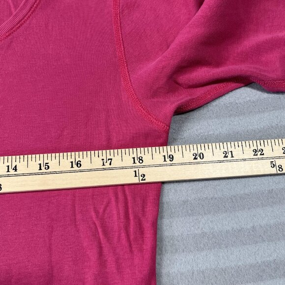 SEG'MENTS Shirt Womens XL Pink 3/4 Sleeve Scoop Neck Cotton Casual T-Shirt Tee - Picture 5 of 7